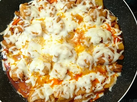 鶏肉とジャガイモだけでチーズタッカルビ!